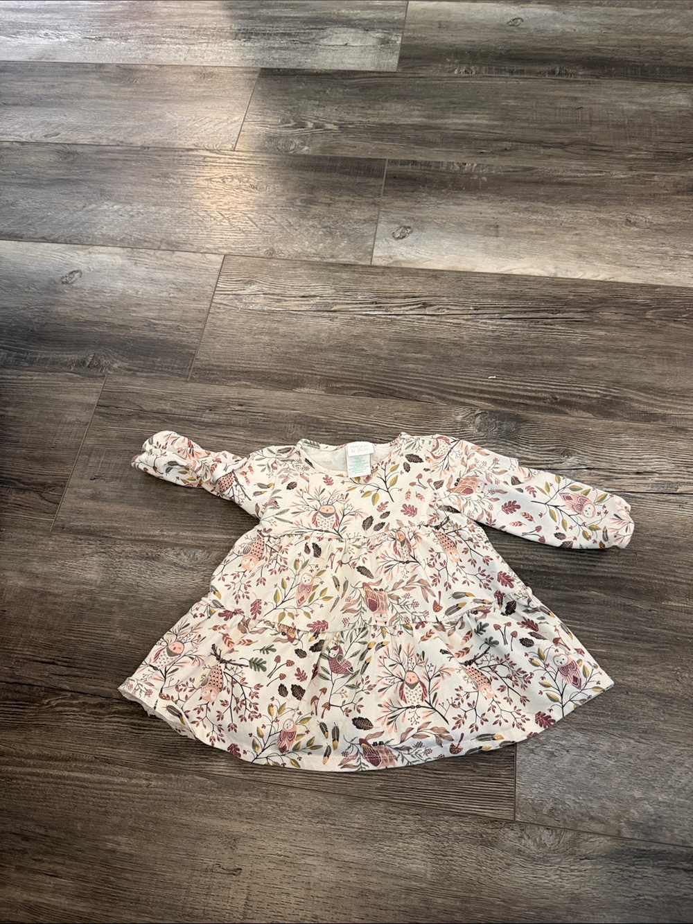 Maggie & Zoe Pink and Mint Logo Baby Dress
